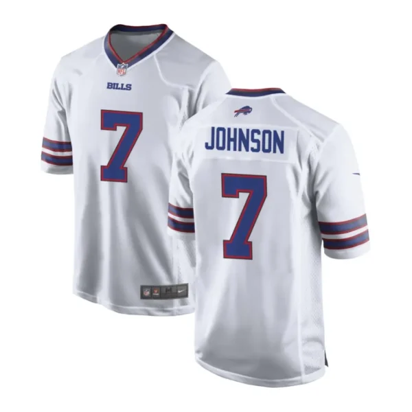 Taron Johnson Jersey Buffalo Bills Game White