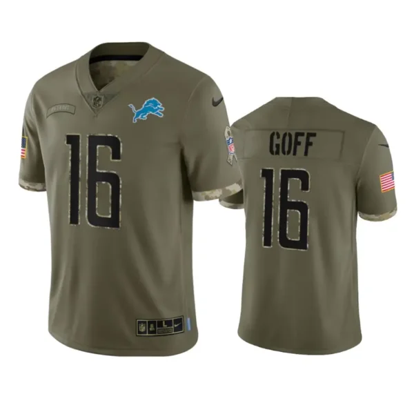 Jared Goff Jersey Olive