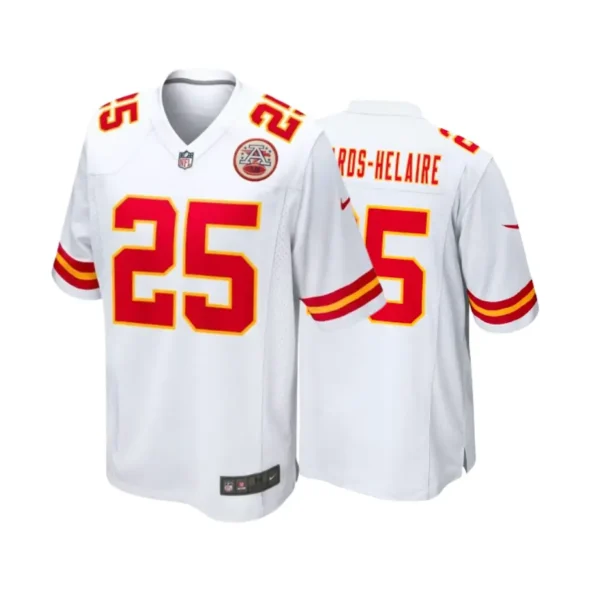 Clyde Edwards Helaire Jersey White